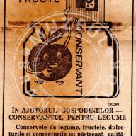 Conservant, 2,3 lei plicul, anii 70